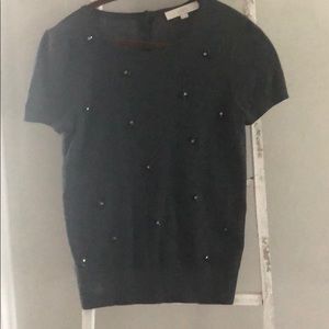 Loft Cashmere blend short sleeved sweater